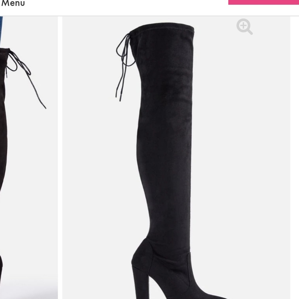 Over the knee blk boots